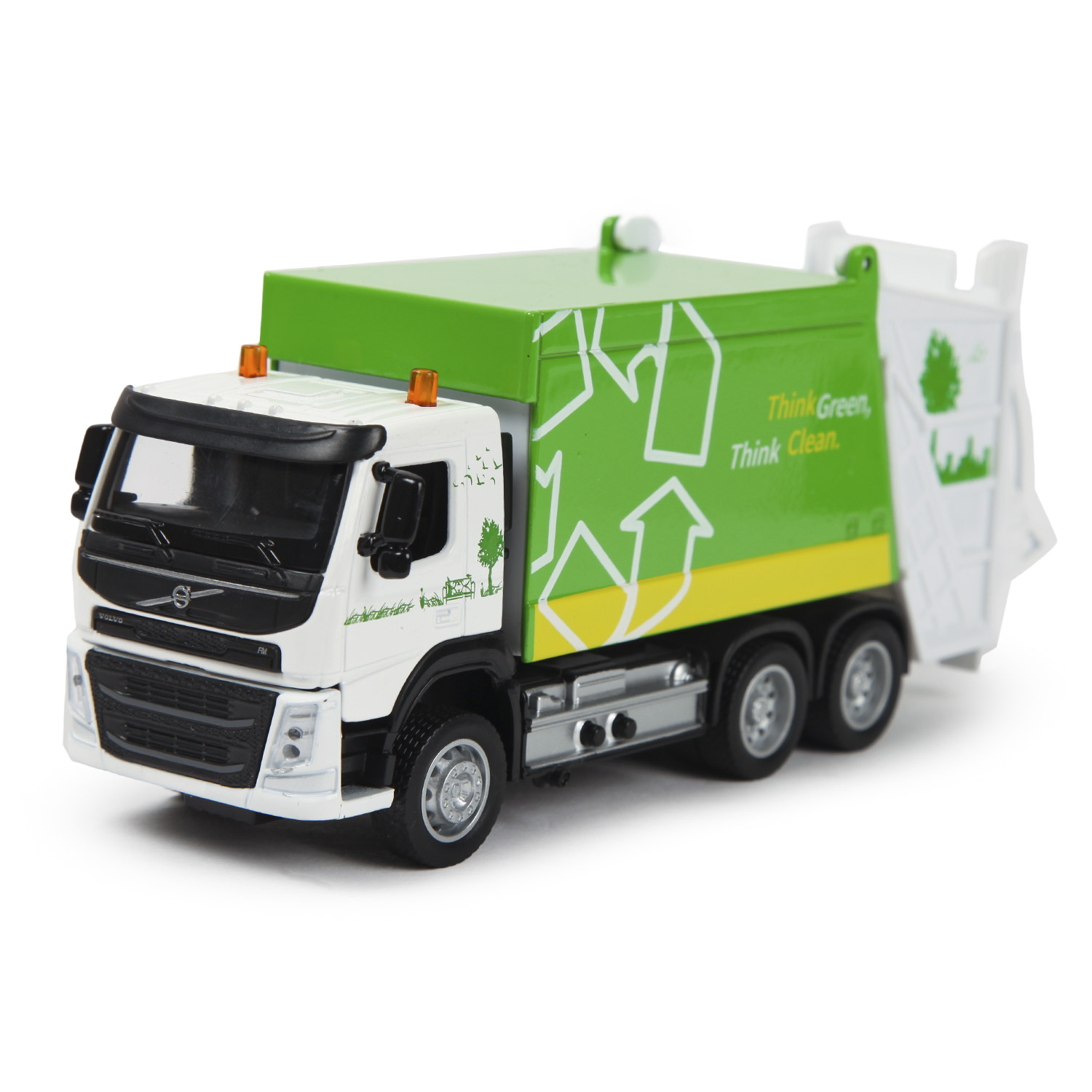 Машина MSZ 1:50 Volvo Garbage Truck Зеленая 68382 68382 - фото 1