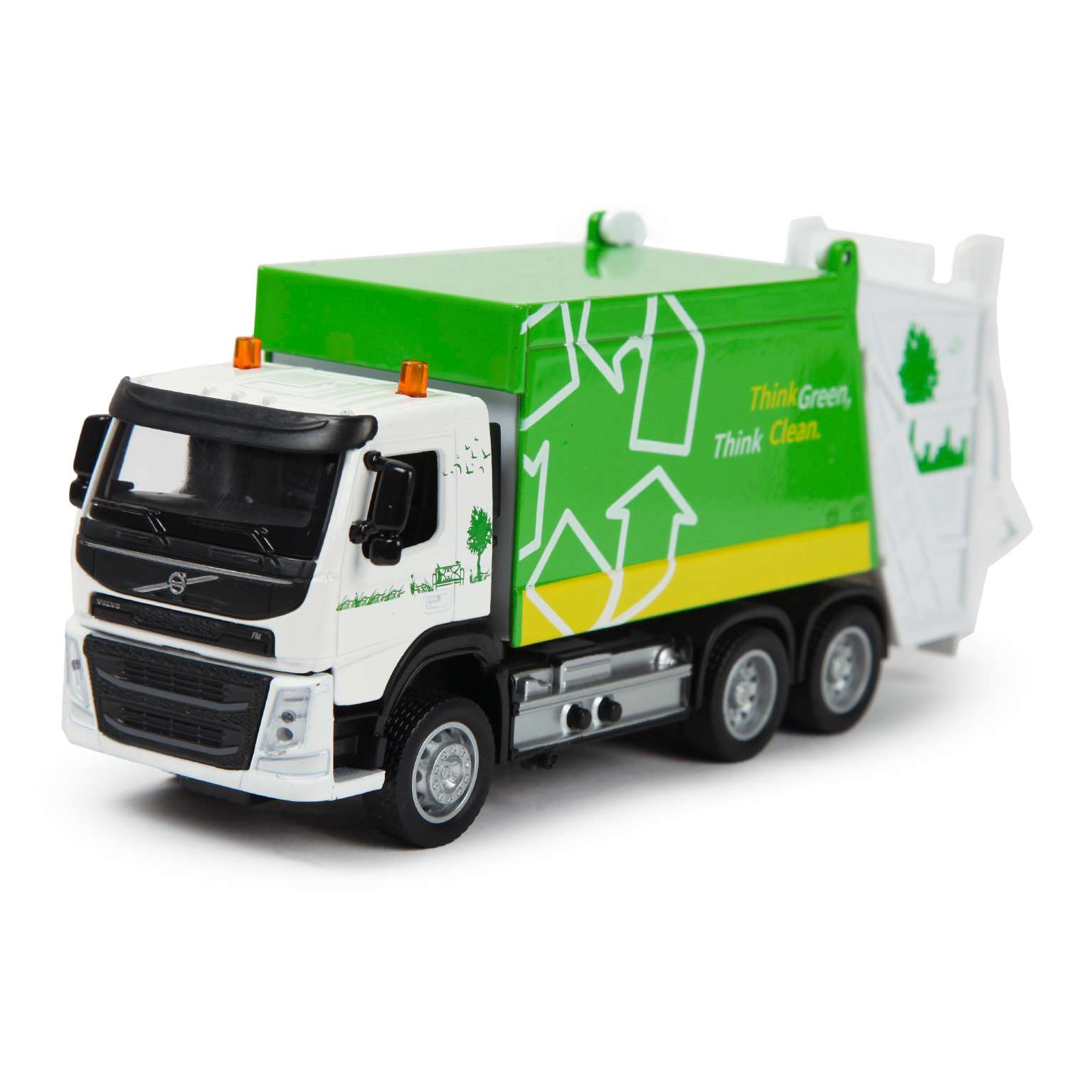 Машина MSZ 1:50 Volvo Garbage Truck Зеленая 68382 68382 - фото 1