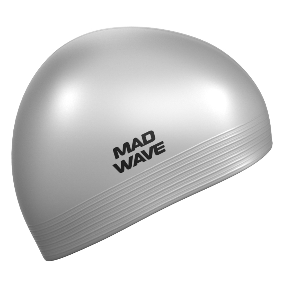 Шапочка для плавания латексная Mad Wave Solid Soft M0565 02 0 17W серебро - фото 2