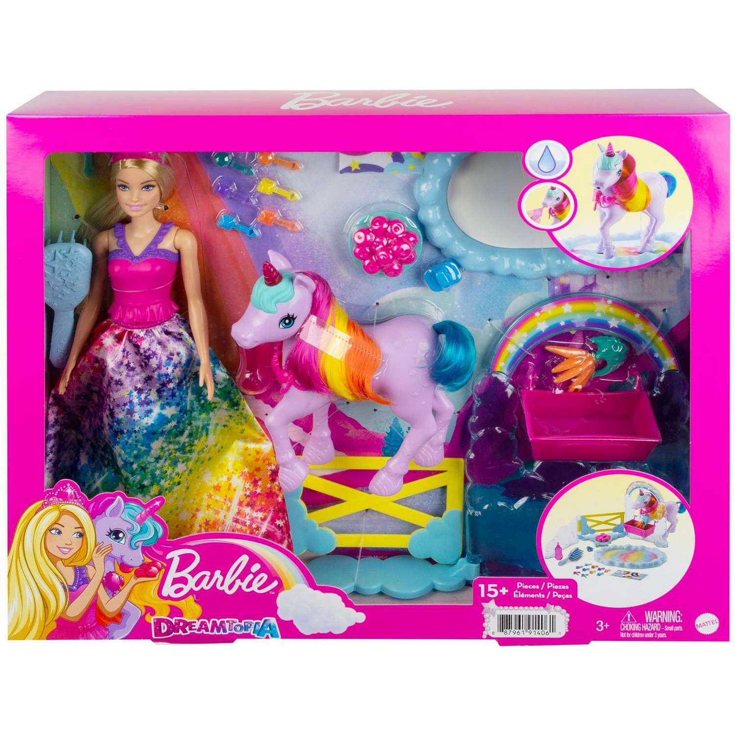 Набор игровой Barbie Дримтопия Кукла и единорог GTG01 GTG01 - фото 2