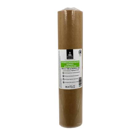 Бумага для выпечки с силиконом Gurmanoff 100 м х 38 см 52 мкм 39 гр/м2 коричневая