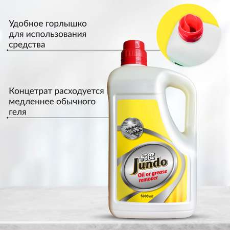 Жироудалитель Jundo Oil of grease remover 5 л концентрат для плит духовок вытяжек и посуды
