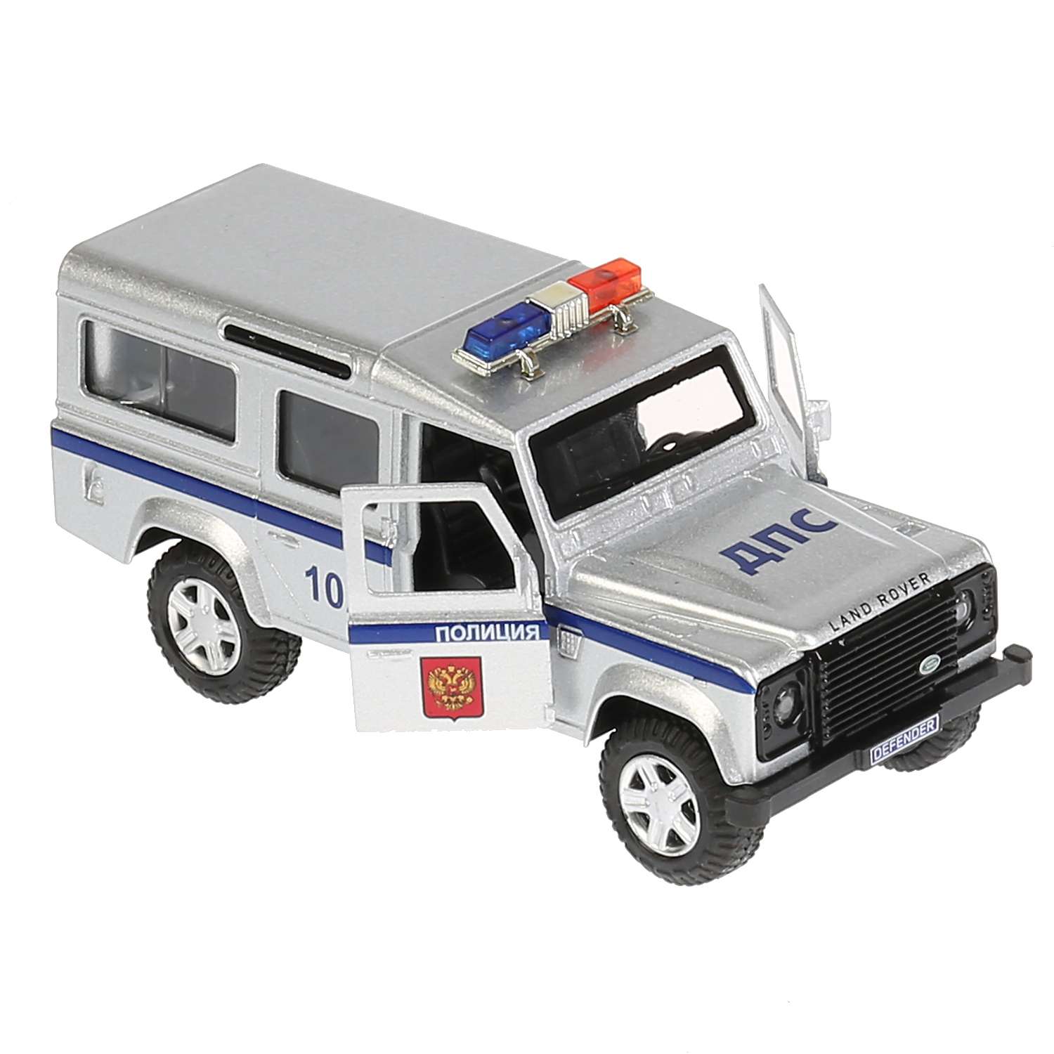 Полицейская машина Технопарк Land Rover инерционный 271522 - фото 8