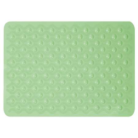 Коврик FOVERO для ванной SPA матовый Волна 71х40 см зеленая пастель