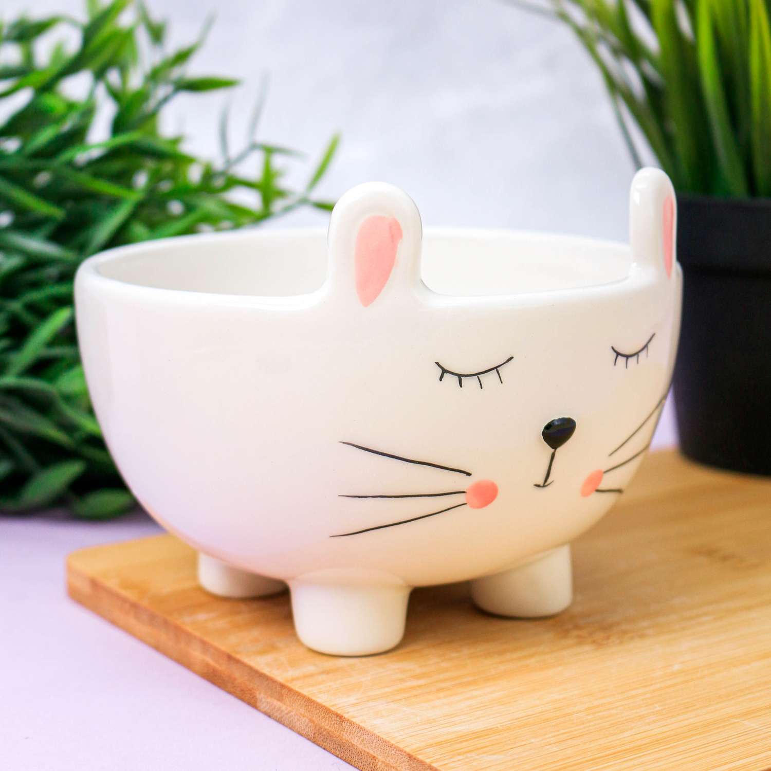 Тарелка керамическая iLikeGift Rabbit bowl глубокая - фото 5