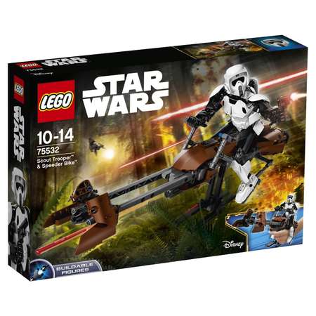 Конструктор LEGO Star Wars Штурмовик-разведчик на спидере блочный