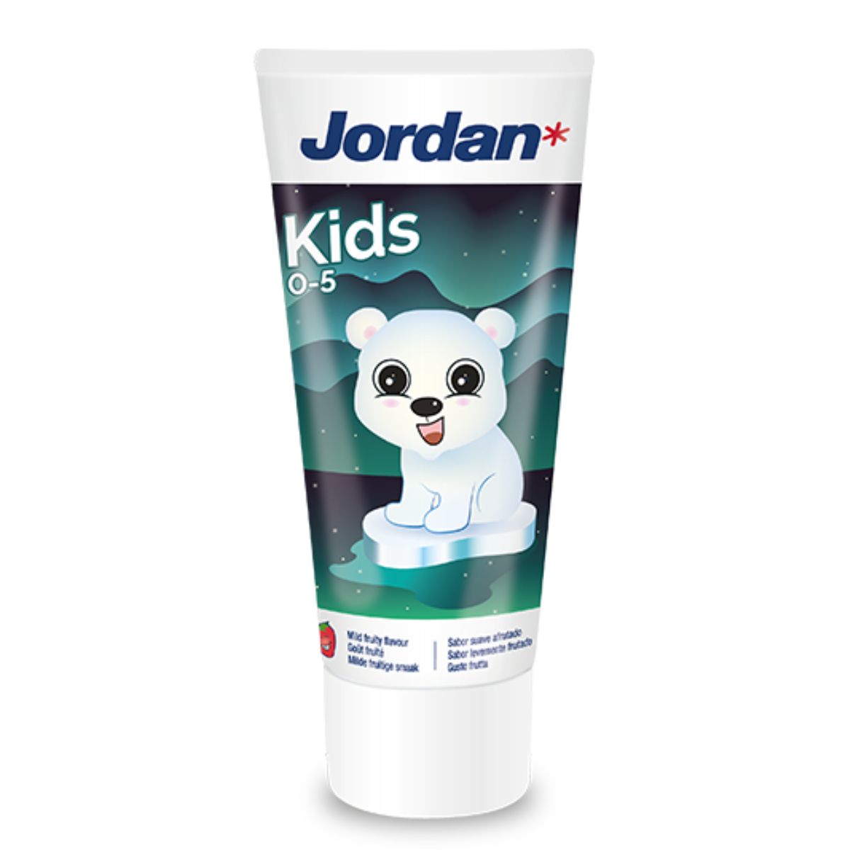 Детская зубная паста JORDAN Kids 0-5 с фтором и нежным фруктовым вкусом - фото 1