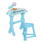 Музыкальный детский центр EVERFLO Пианино голубой HS0356831