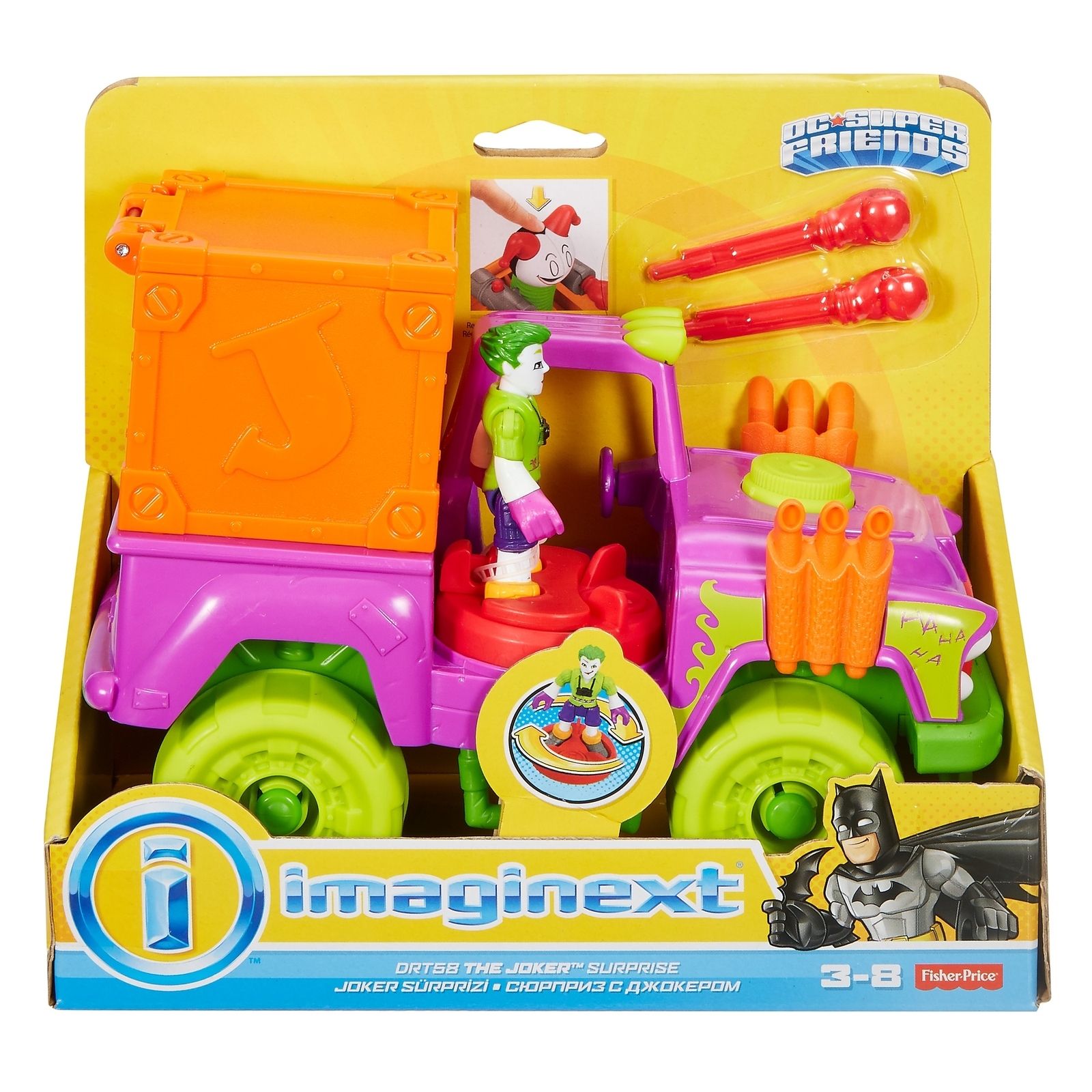 Набор игровой IMAGINEXT DC Super Friends Джокер и Сюрприз DRT58 - фото 2