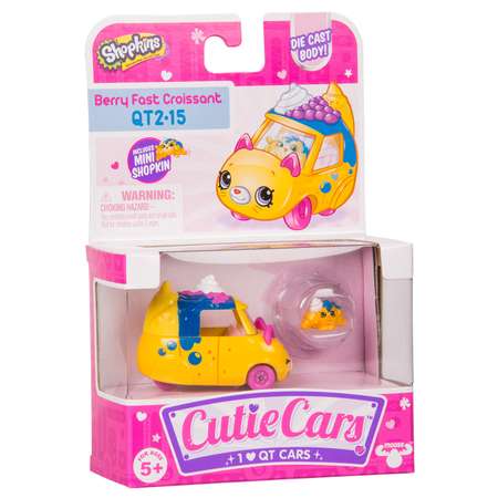 Машинка Cutie Cars с мини-фигуркой Shopkins S3 Ягодный Круассан