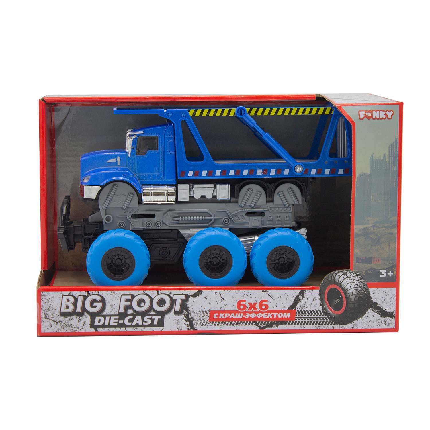 Грузовик Funky Toys 1:43 фрикционный FT61091 - фото 3