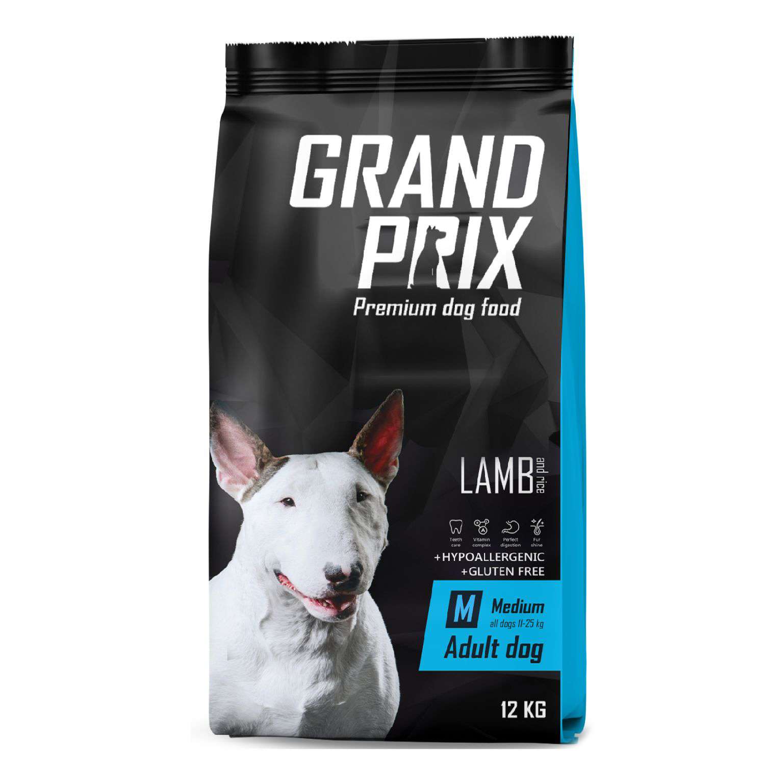 Корм для собак Grand Prix Medium Adult ягненок 12кг - фото 1