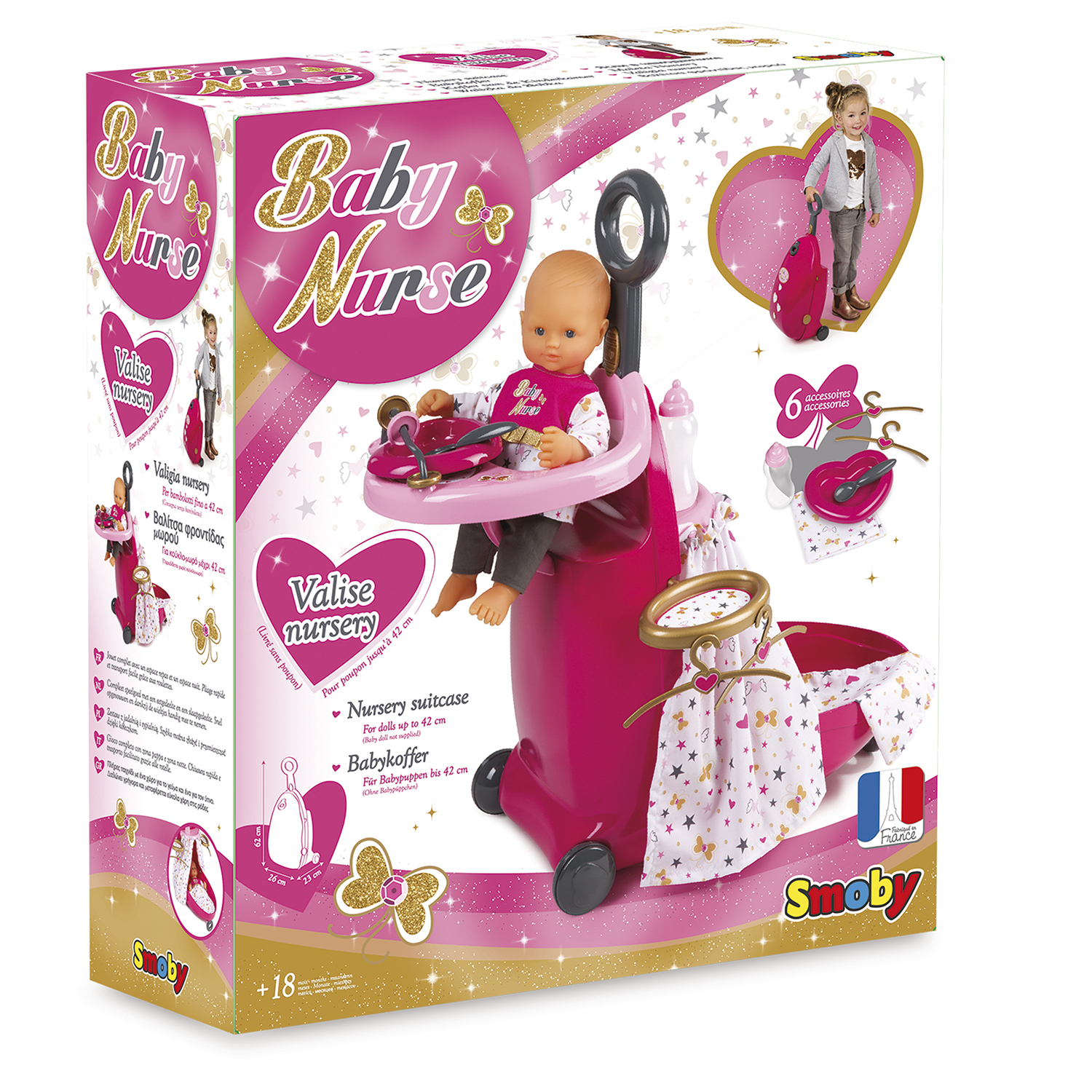 Набор Smoby Baby Nurse для кормления и купания пупса 220316 220316 - фото 2