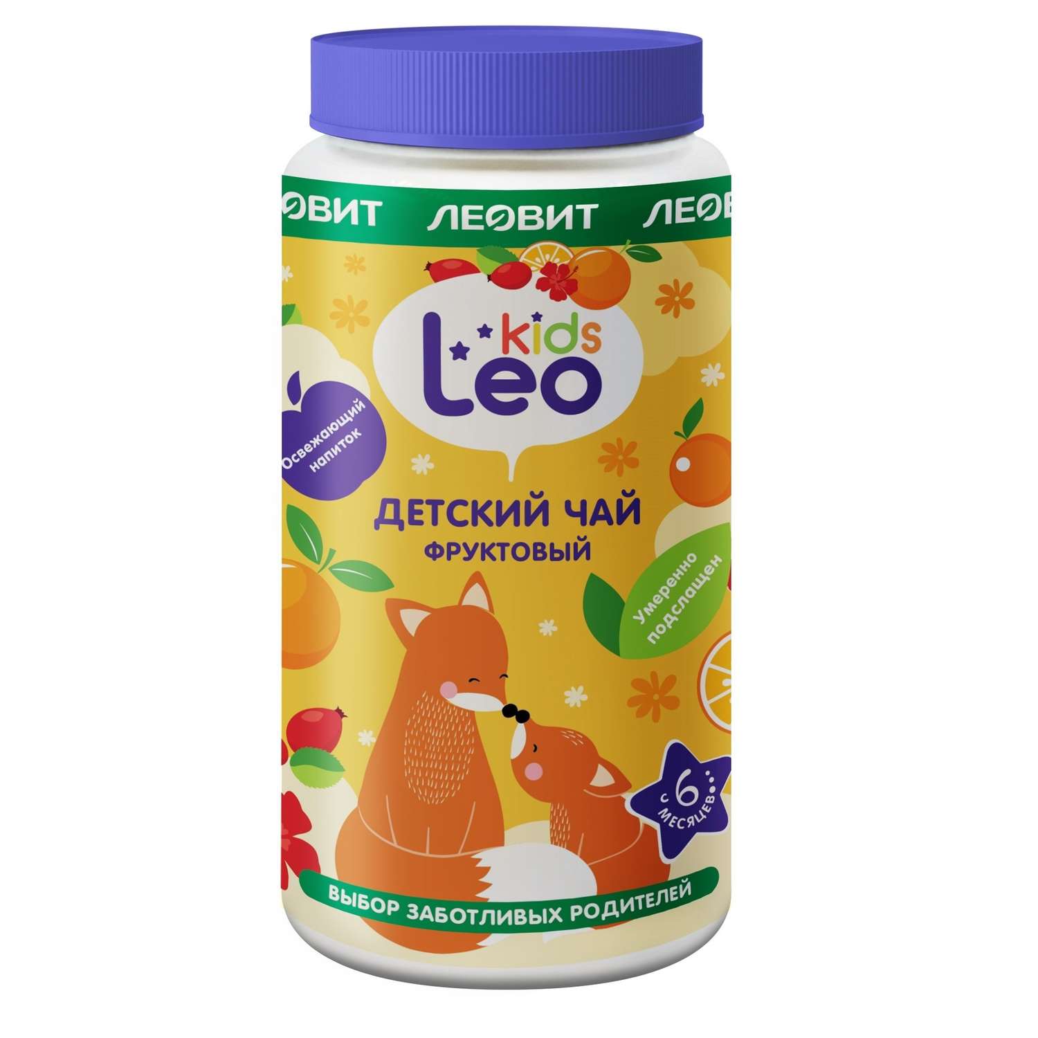 Чай фруктовый Леовит Leo Kids гранулированный 200г - фото 1