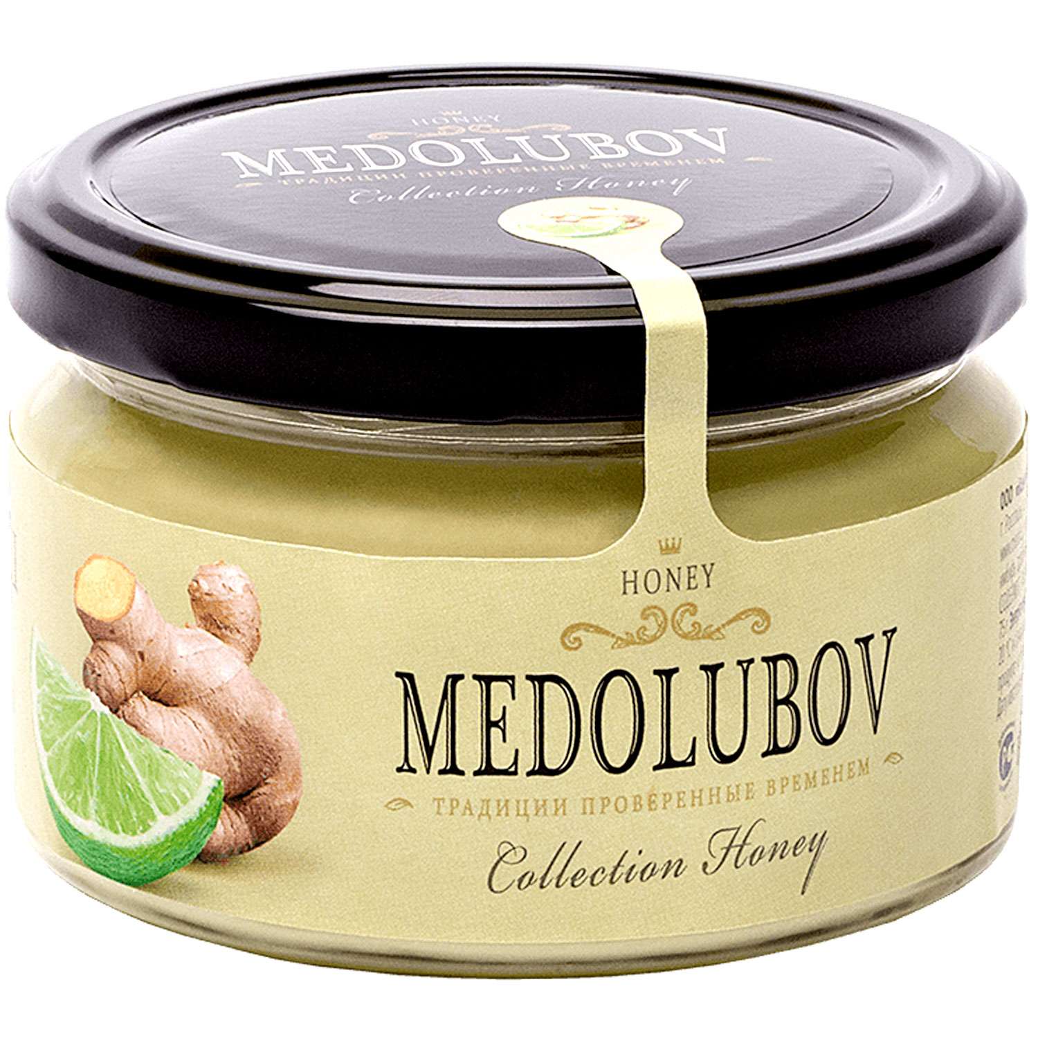 Мёд-суфле Медолюбов лайм-имбирь 250мл - фото 1