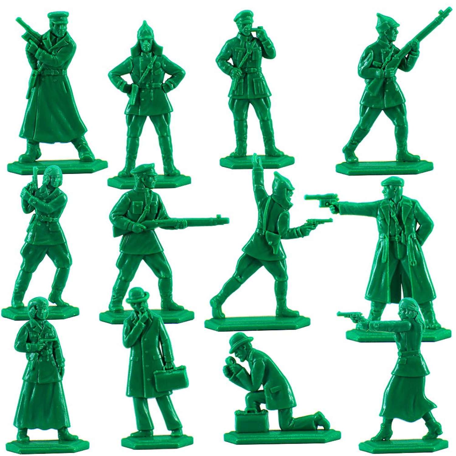 Набор солдатиков Воины и Битвы ЧК УГРО цвет зеленый - фото 1