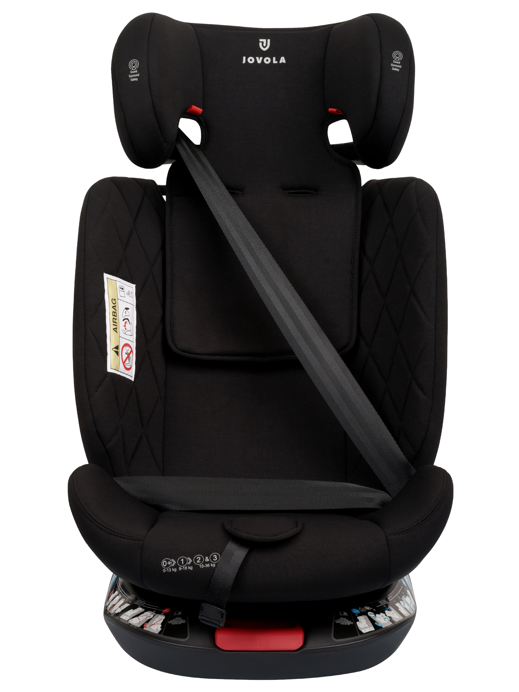 Автокресло JOVOLA Prime Isofix черный Isofix 0+/1/2/3 (0-36 кг) - фото 20