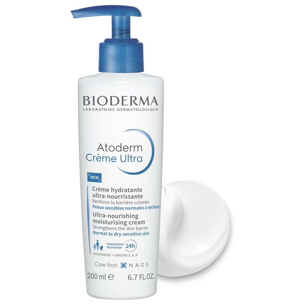 Крем помпа Bioderma Atoderm для увлажнения нормальной и сухой кожи лица и тела 200 мл - фото 2