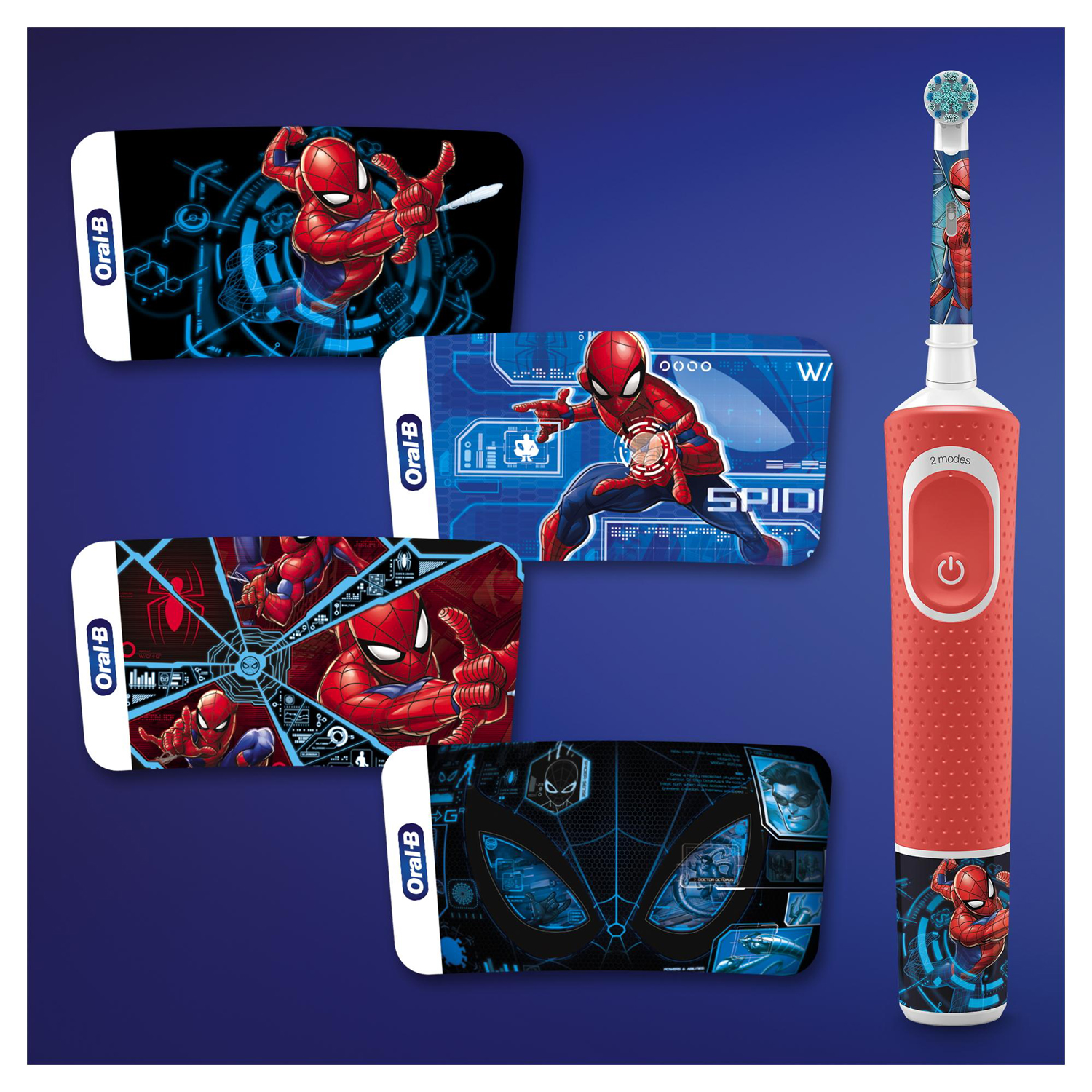 Зубная щетка Oral-B Spiderman электрическая с 3лет D100.413.2K 80352597 - фото 8