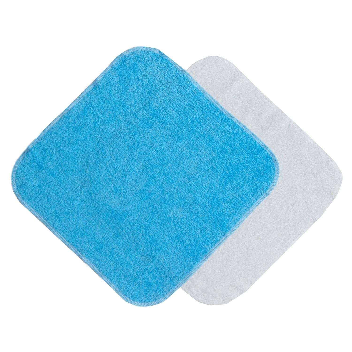 Полотенце-салфетка для кормления Amarobaby Soft Care 2шт Белый-Голубой - фото 3