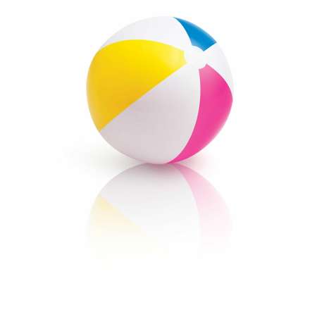 Надувной мяч INTEX разноцветный от 3 лет