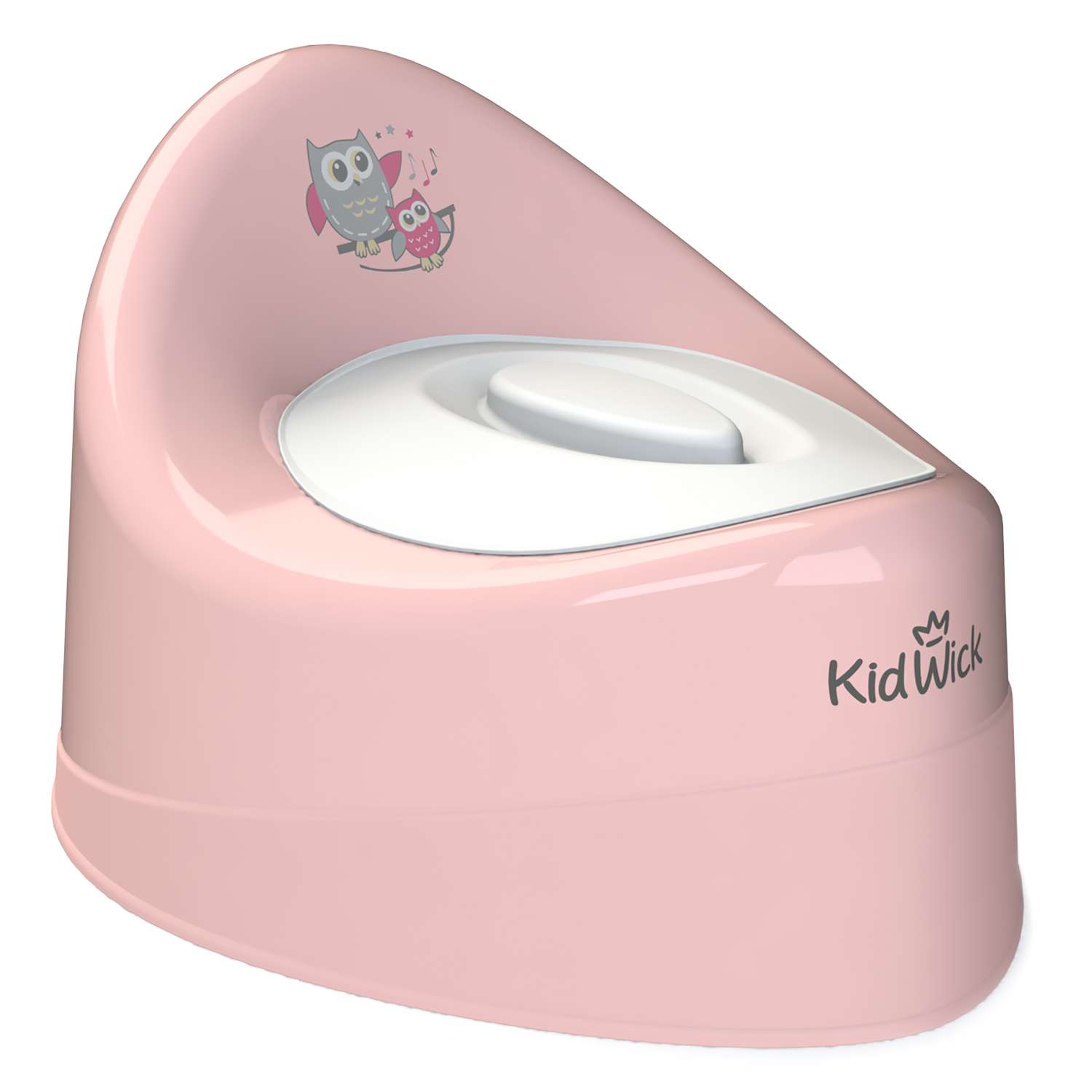 Горшок туалетный KidWick Ракушка с крышкой Розовый - фото 1