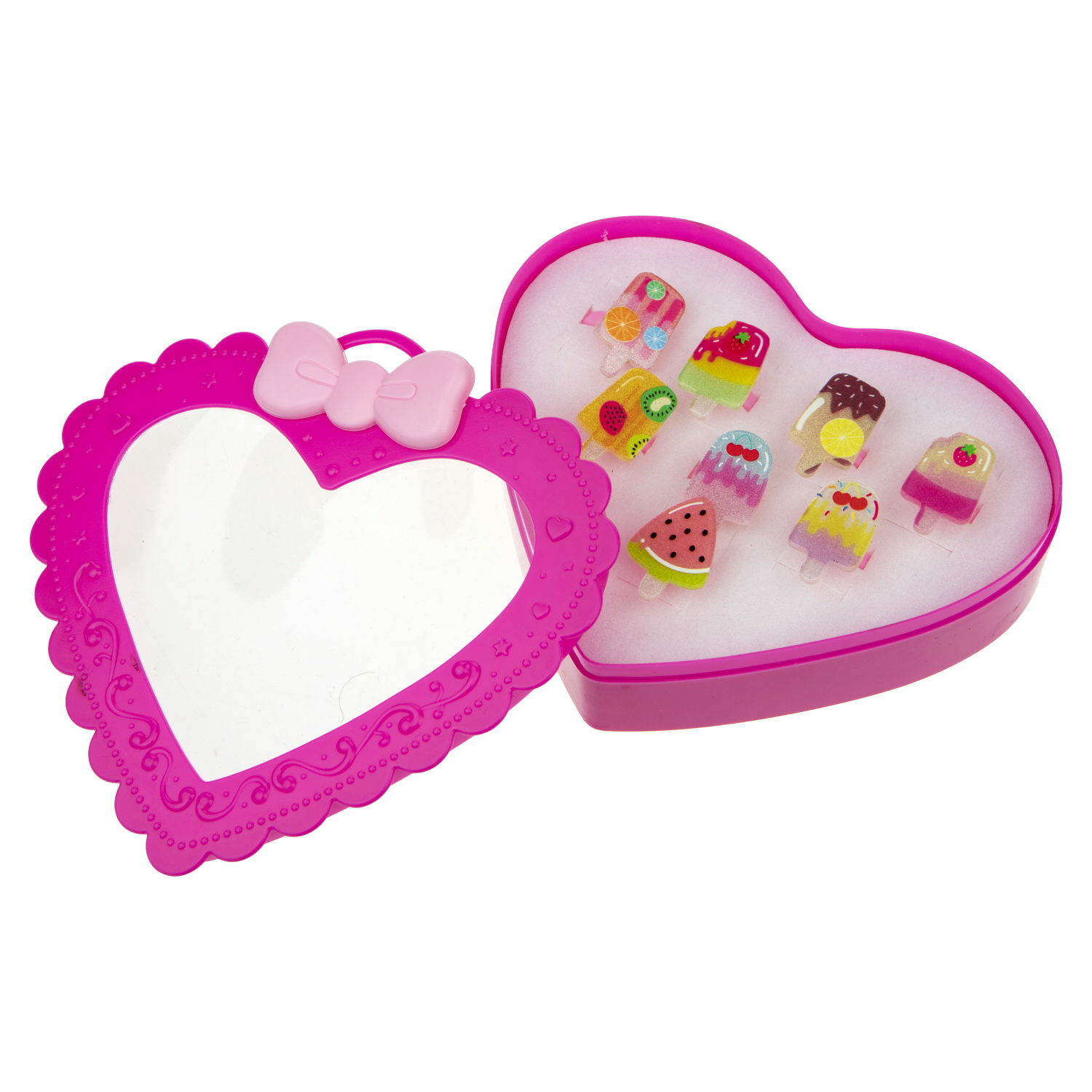 Набор бижутерии 1TOY Sweet heart Bijou 8 колец мороженки - фото 1