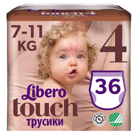 Подгузники-трусики Libero Touch 4 7-11кг 36шт