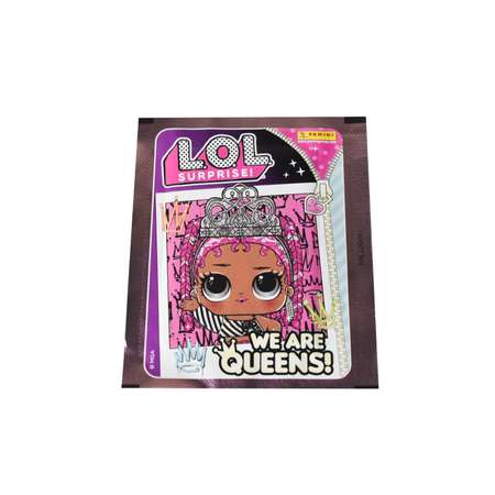 Набор коллекционных наклеек Panini LOL WE ARE ALL QUEENS Мы все королевы 10 пакетиков в экоблистере