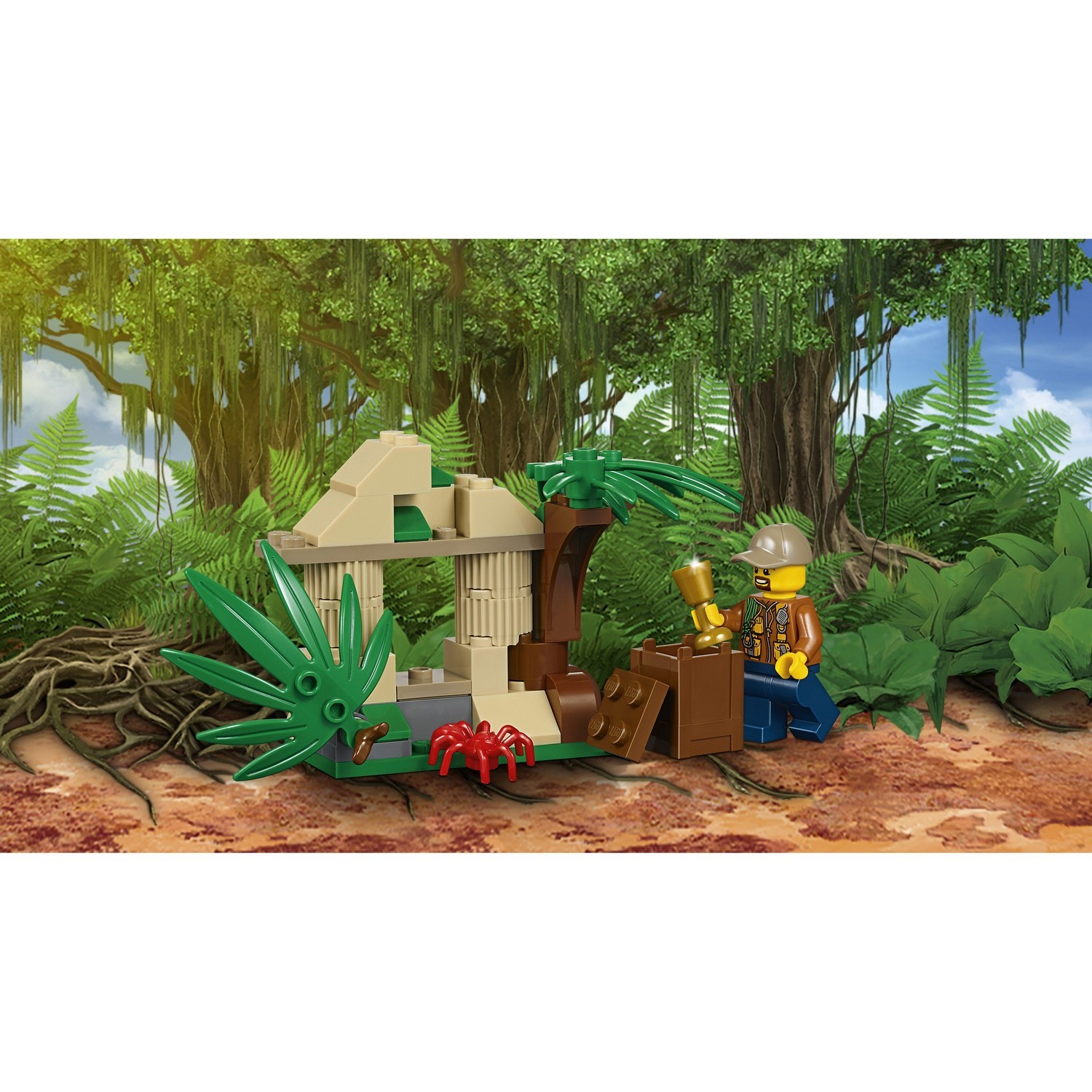 Конструктор LEGO City Jungle Explorers Грузовой вертолёт исследователей джунглей (60158) - фото 8