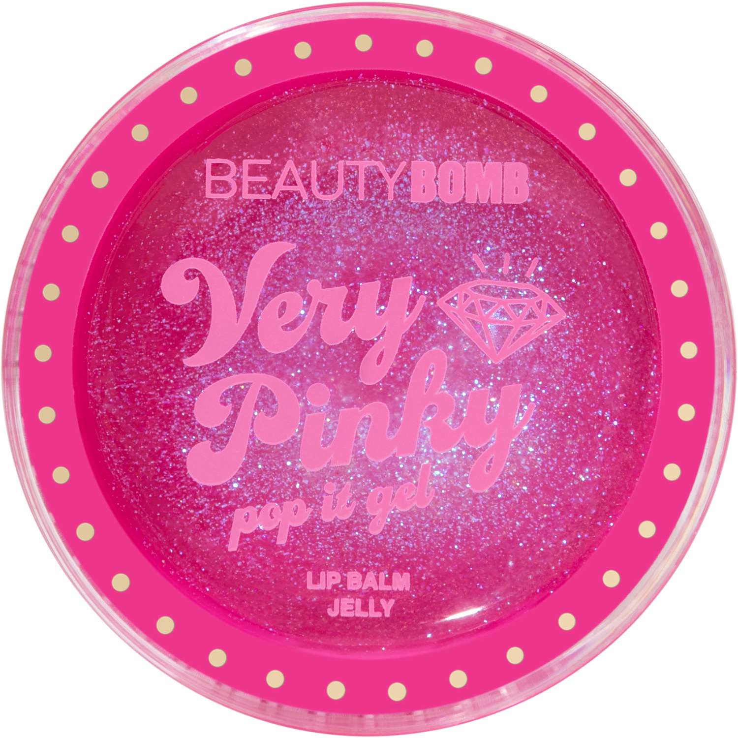 Бальзам-желе для губ Beauty Bomb тон 01 прозрачный с фиолетовым шиммером - фото 1