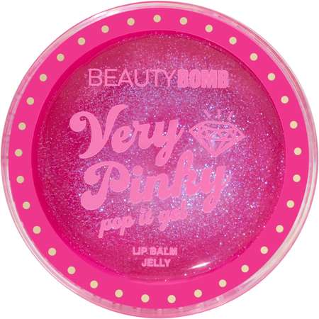 Бальзам-желе для губ Beauty Bomb тон 01 прозрачный с фиолетовым шиммером