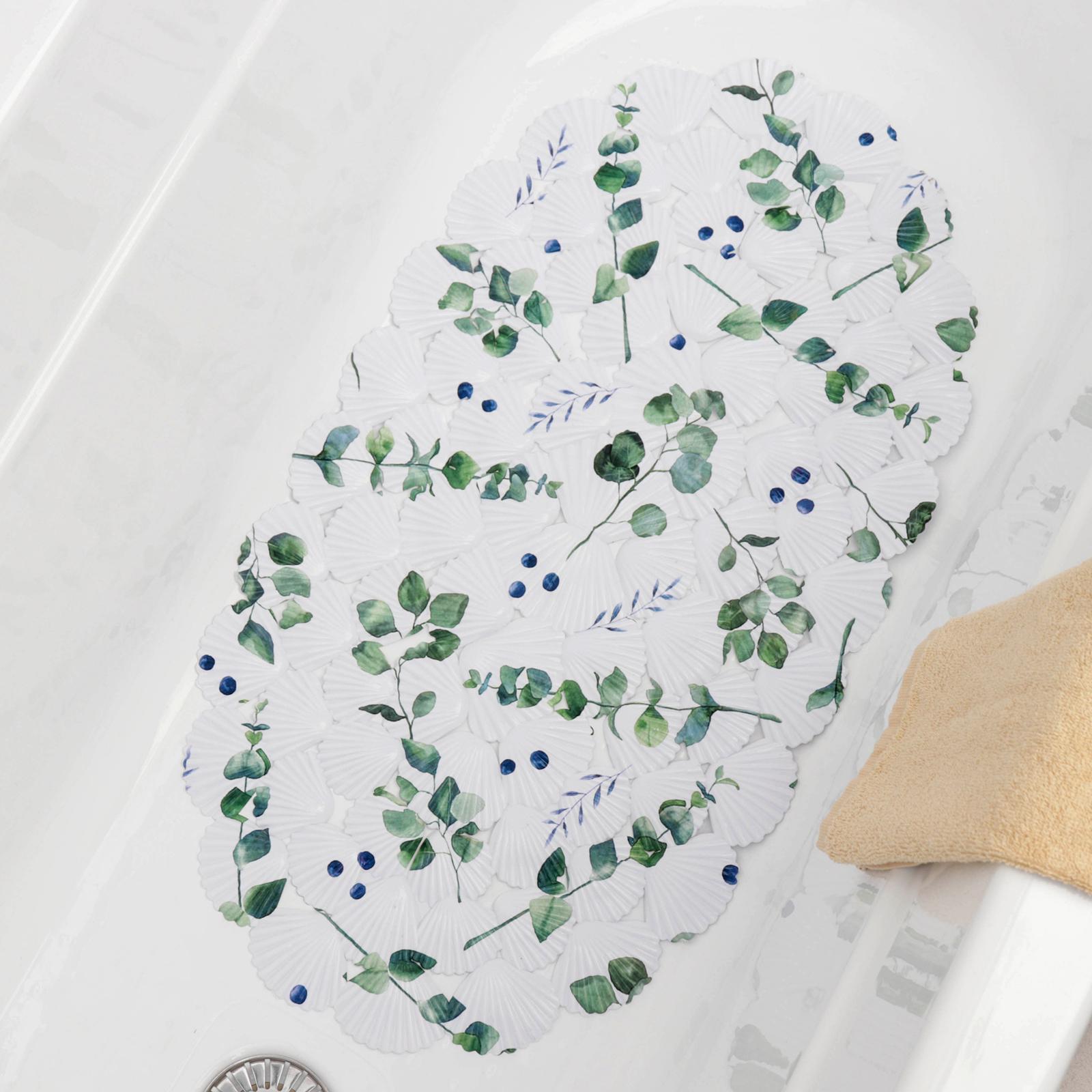 SPA-коврик SAVANNA для ванны на присосках «Эвкалипт» 37×68 см цвет белый - фото 2