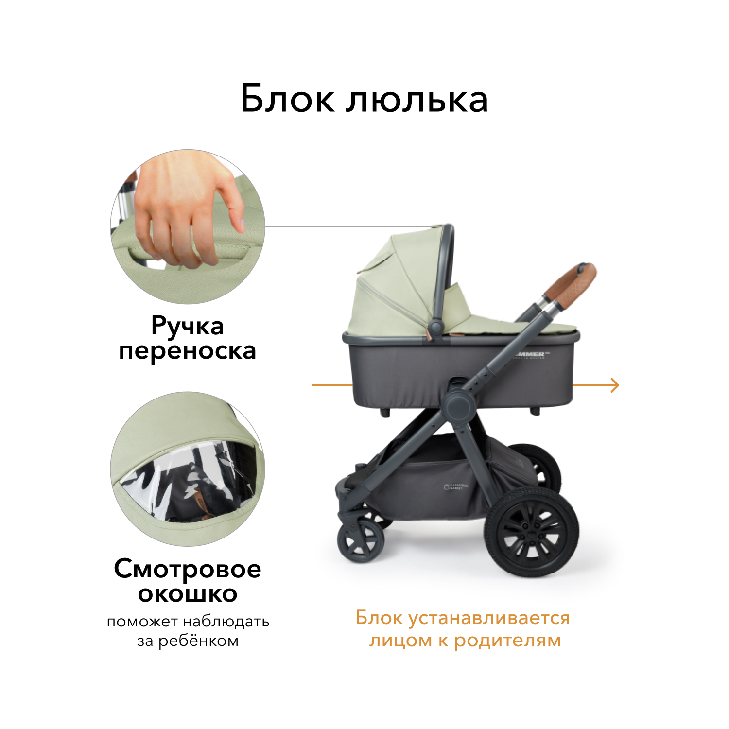 Коляска 2в1 Happy Baby Mommer Pro Olive - фото 4