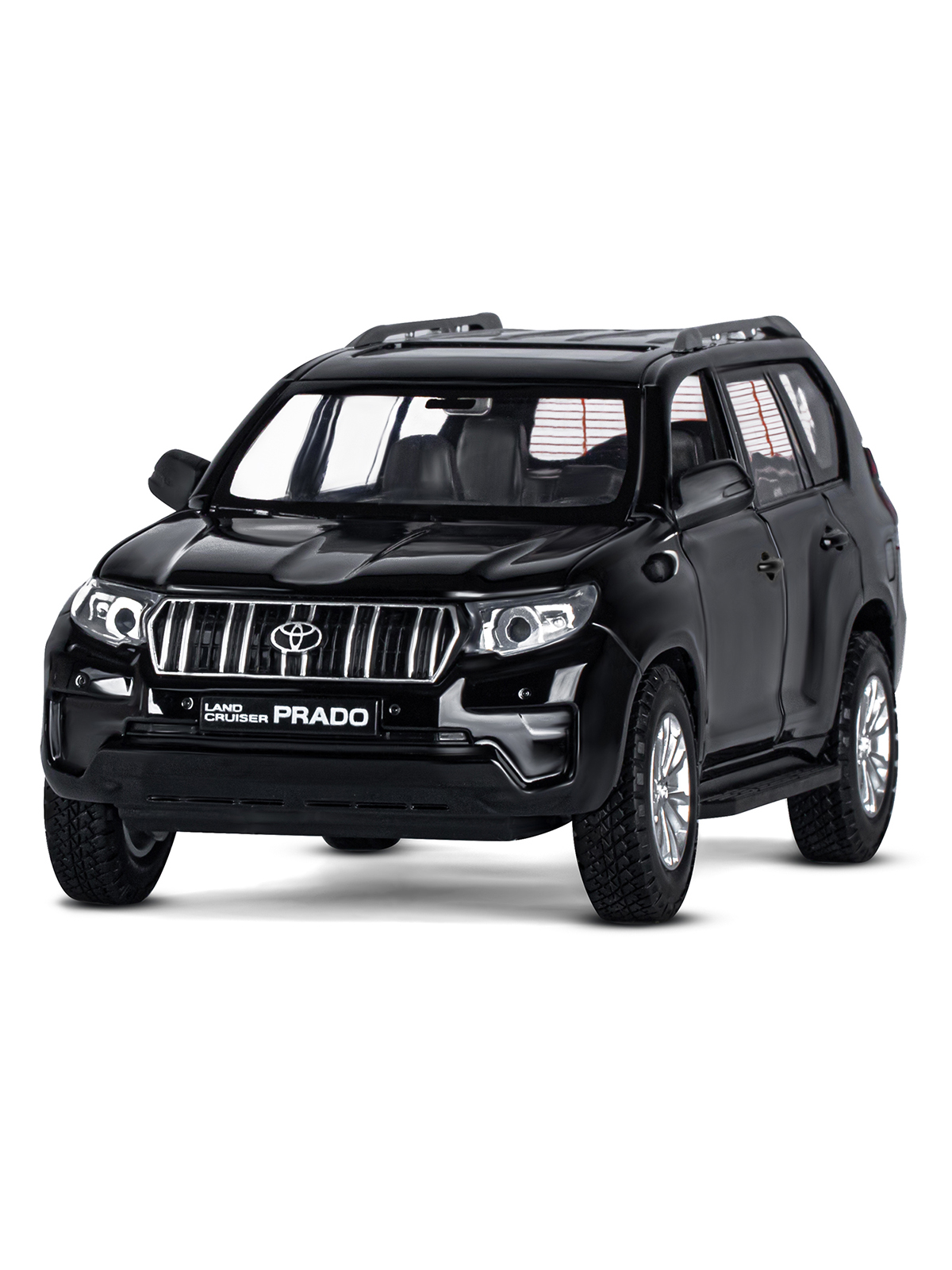 Внедорожник АВТОпанорама Toyota Land Cruiser Prado 1:24 черный JB1251507 - фото 11