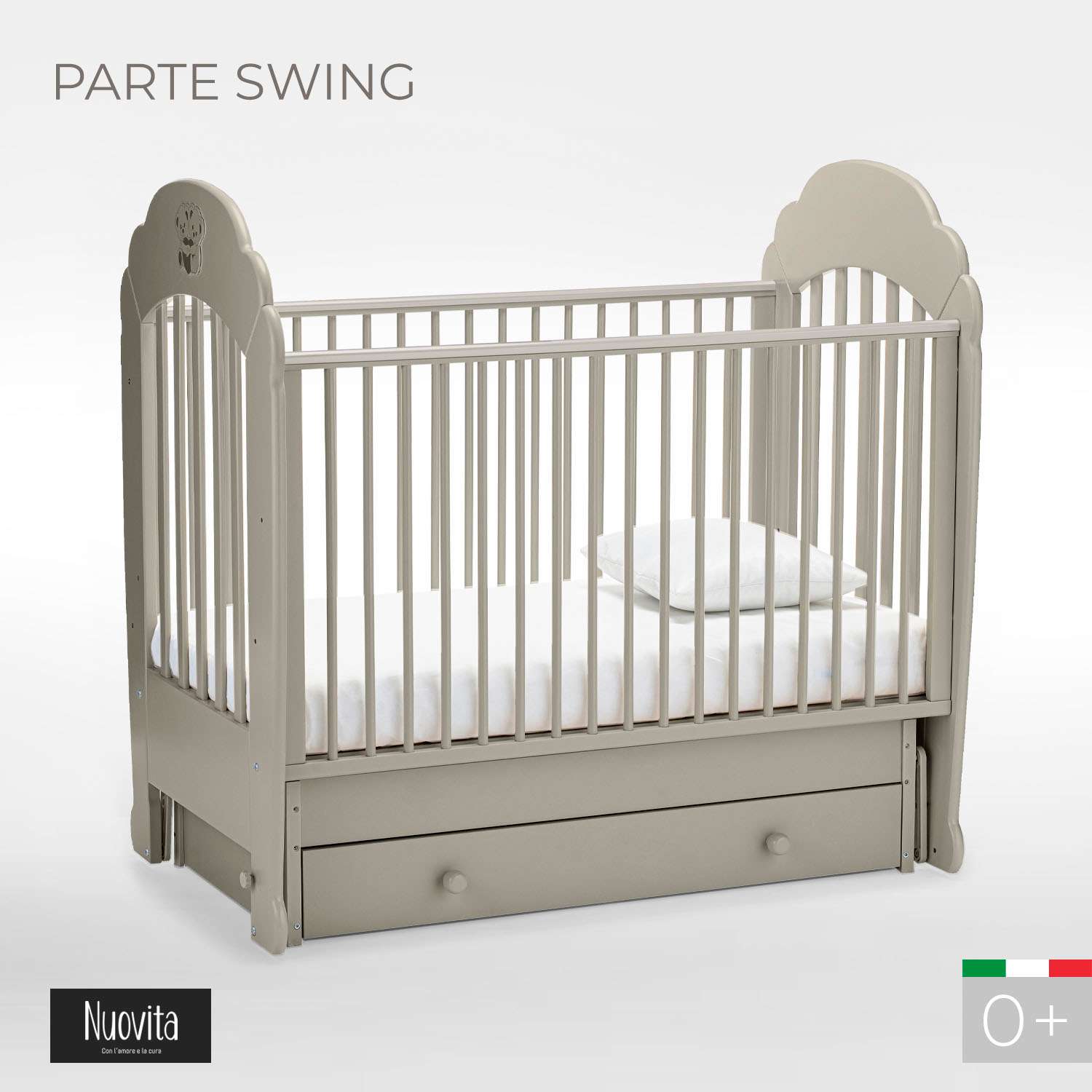 Кровать Nuovita Parte Swing поперечный маятник Муссон - фото 2