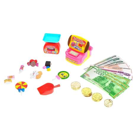 Игровой набор Zabiaka касса с деньгами Магазин сладостей