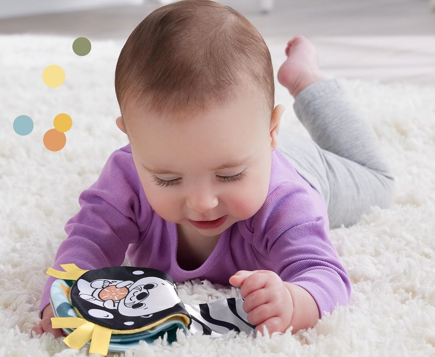 Игрушка Fisher-Price 2-в-1 Rockin Tummy Time Otter HXG96 - фото 11