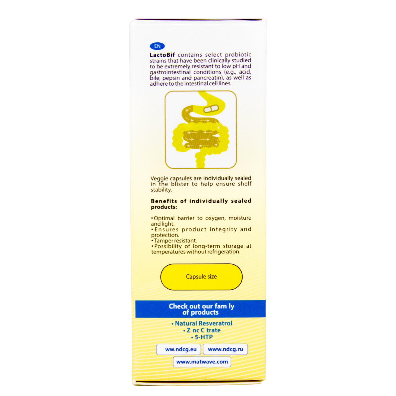 Пробиотики Matwave LactoBif Probiotics 5 млрд КОЕ капсулы 30 шт комплект 3 упаковки - фото 11