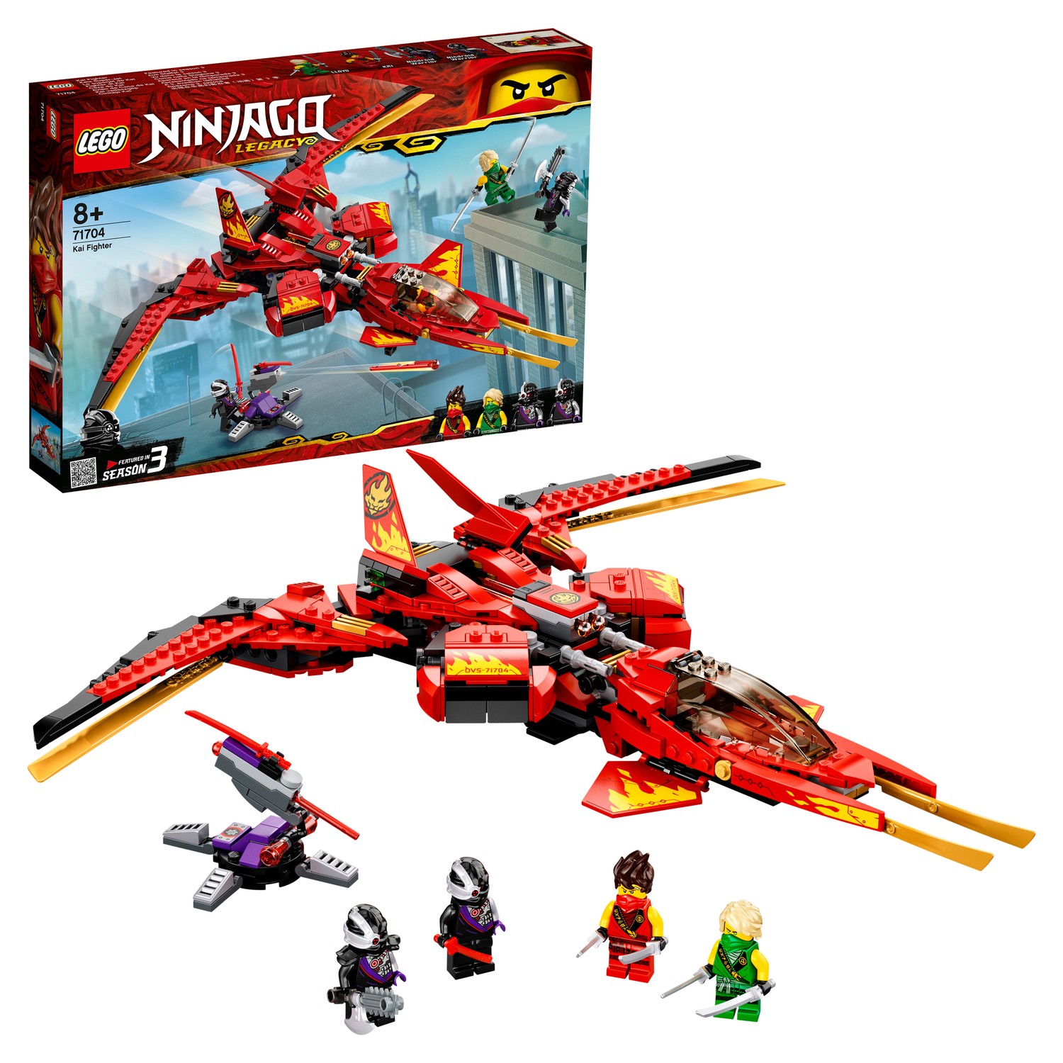 Конструктор LEGO Ninjago Истребитель Кая 71704 - фото 1