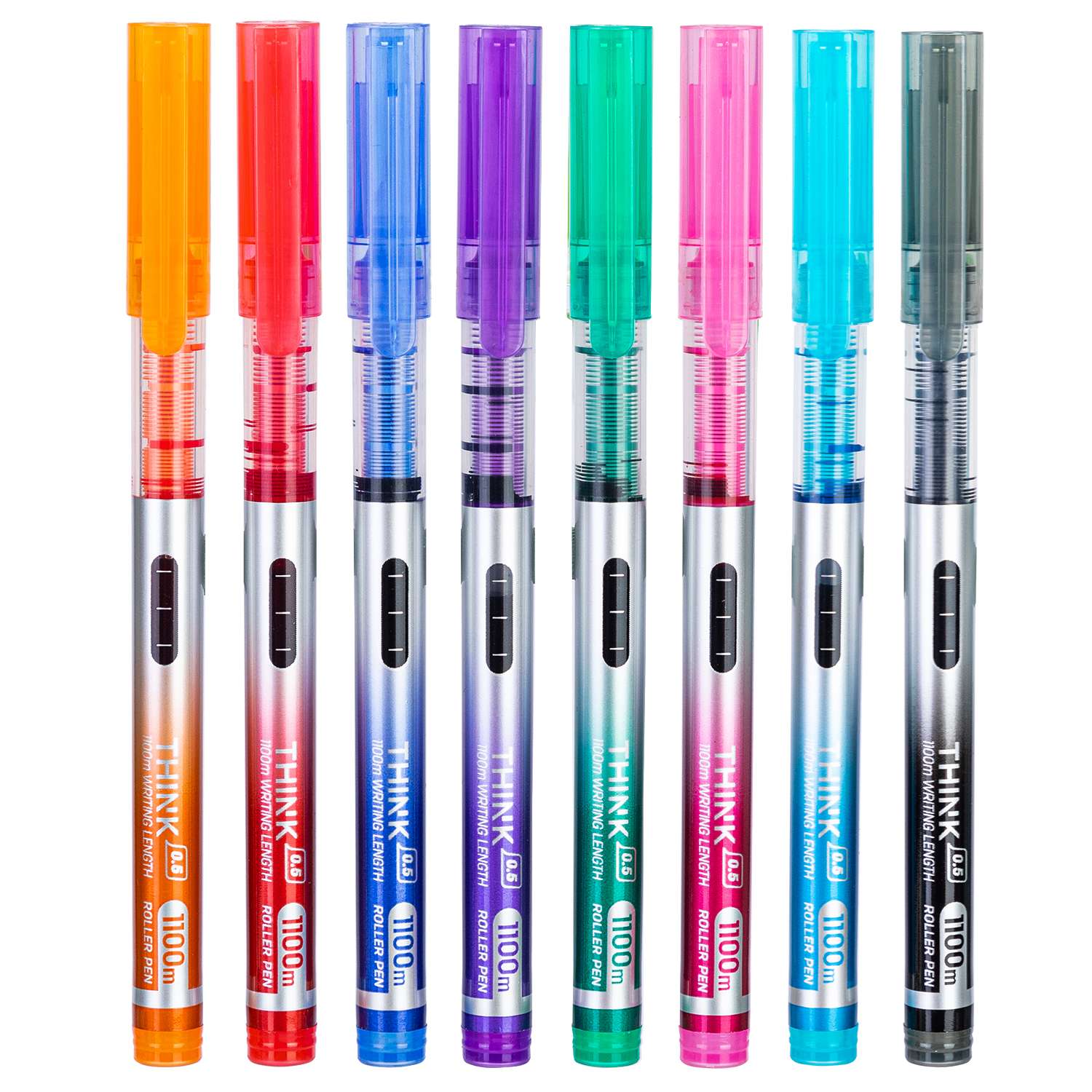 Ручка роллер Deli EQ300 8цветов 8шт 1584225 - фото 1