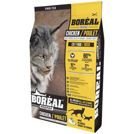 Корм для кошек Boreal Proper с курицей 5.44кг