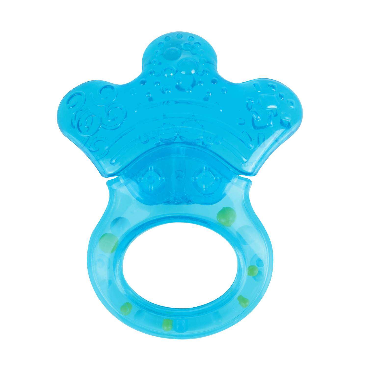 Прорезыватель Canpol Babies Лапка водный с погремушкой Голубой - фото 1