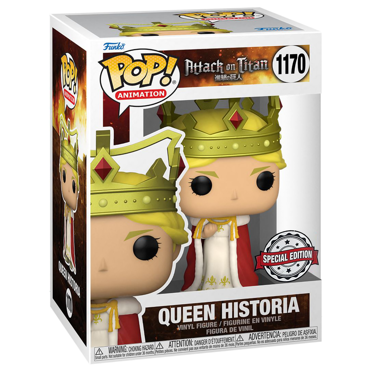 Фигурка Funko POP! Animation Attack On Titan Queen Historia SDCC22 (Exc) (1170) 60319 - фото 2