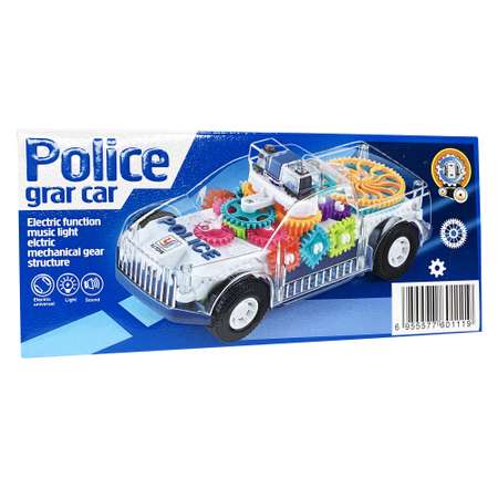 Полицейская машина музыкальная BalaToys с шестеренками светящаяся