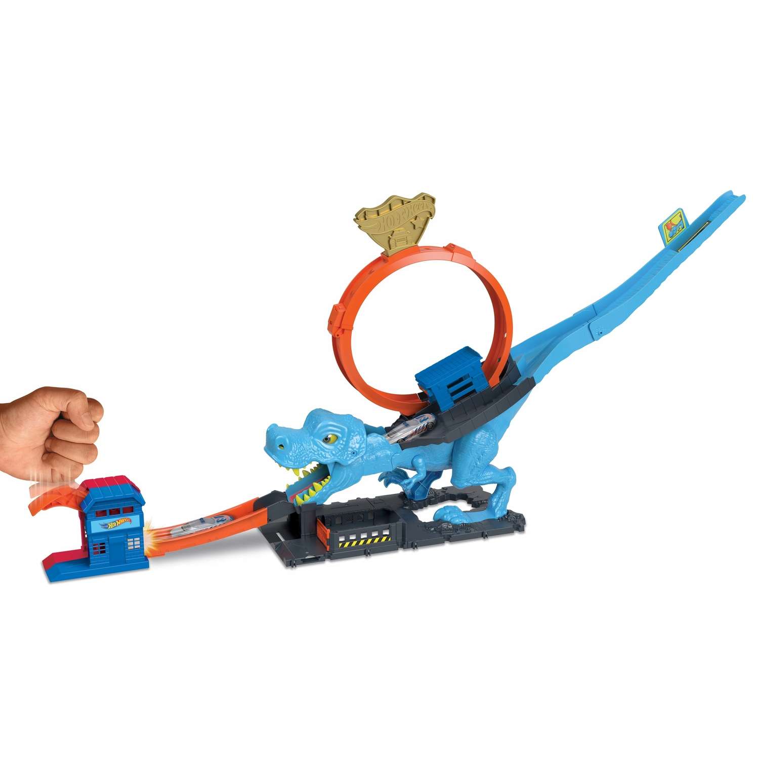 Набор игровой Hot Wheels City T-Rex Loop And Stunt Playset HKX42 HKX42 - фото 8