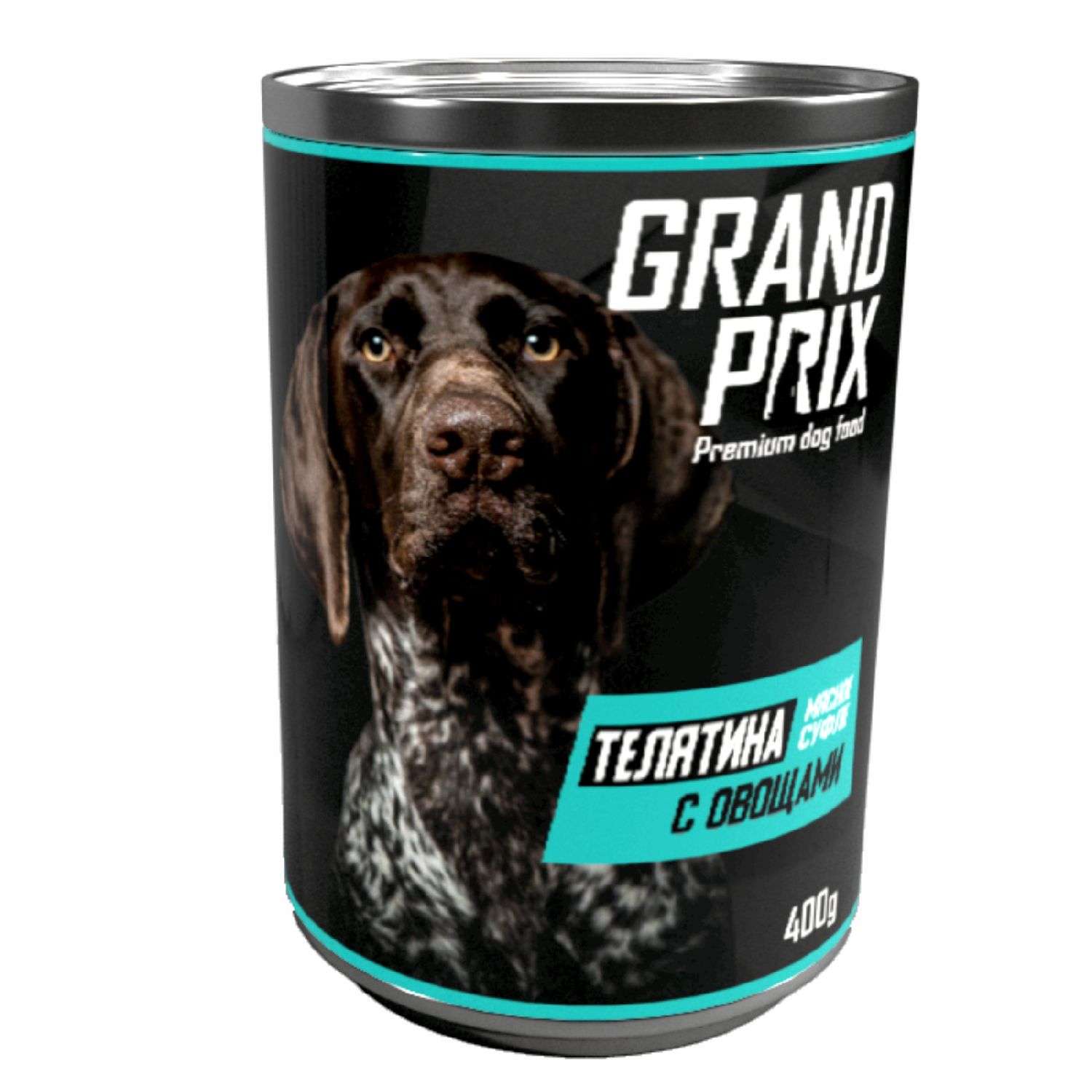 Корм для собак Grand Prix Adult Нежное суфле телятина с овощами консервированный 400г - фото 1