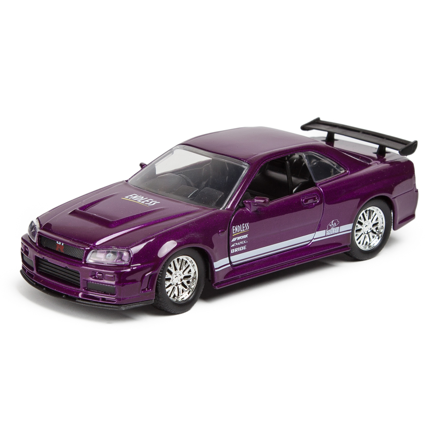 Машинка Jada 1:32 2002 Nissan Skyline Gt-r 34 Пурпур 99741 купить по цене  499 ₽ в интернет-магазине Детский мир