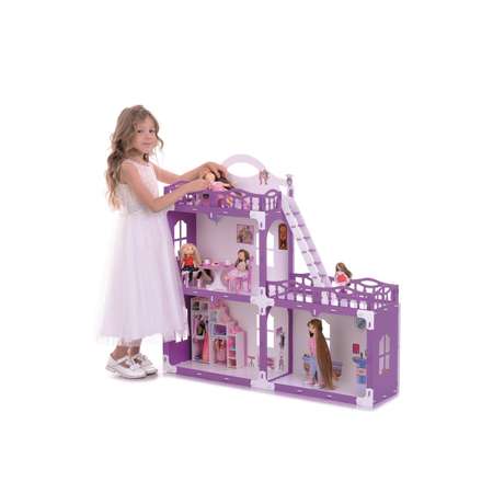 Домик для кукол Krasatoys Анна с мебелью 5 предметов 000269
