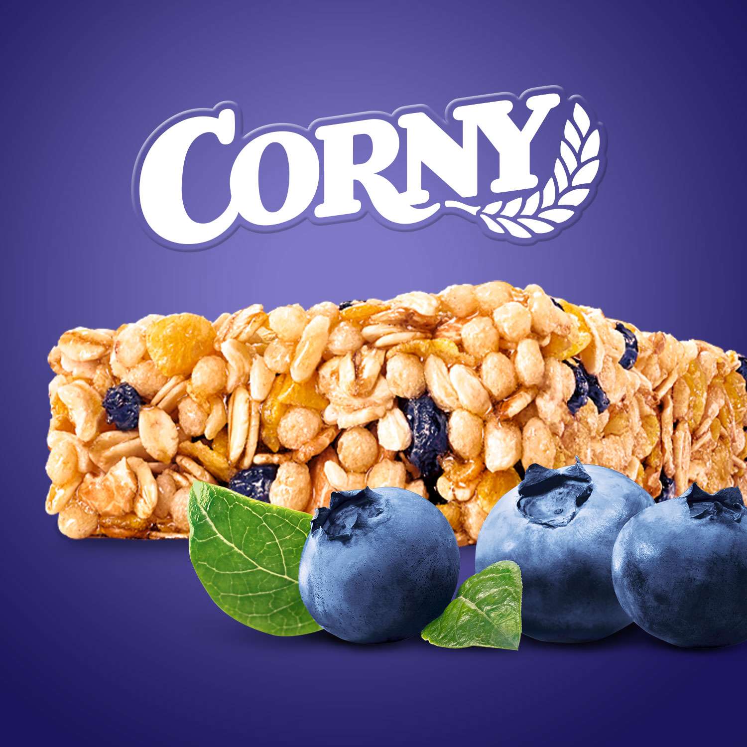 Злаковый батончик corny big Blueberry с черникой, 40 г